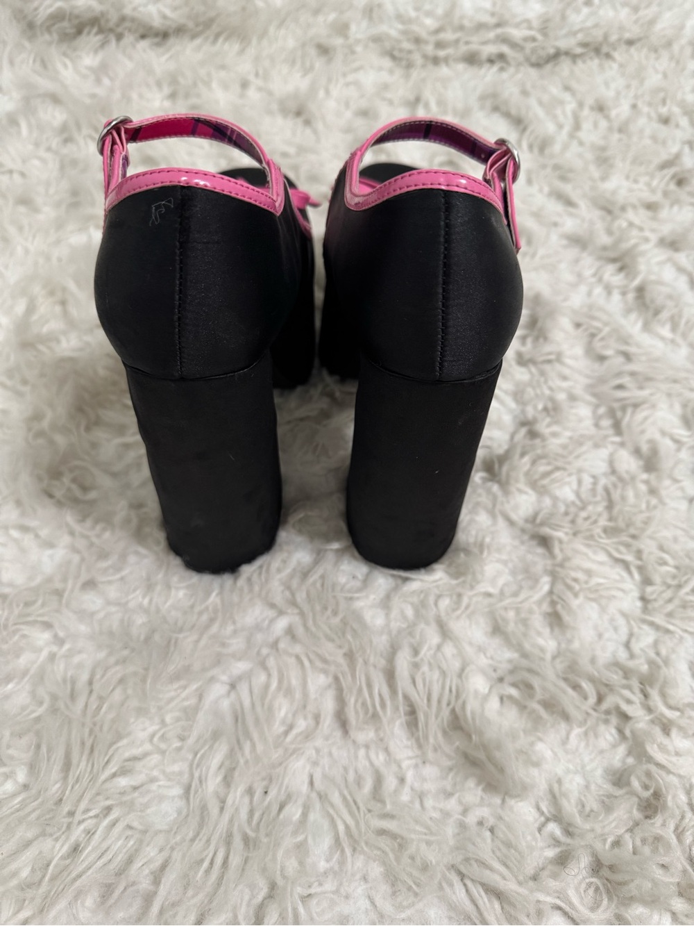Dolls Kill x Archie Comics Pink Black Platform Mary Jane Heels - Picture 3 of 3